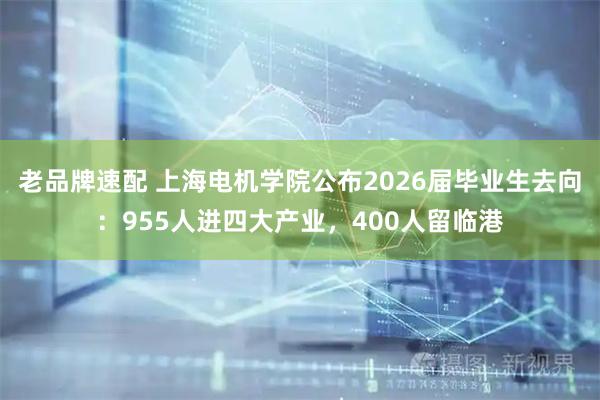 老品牌速配 上海电机学院公布2026届毕业生去向：955人进四大产业，400人留临港